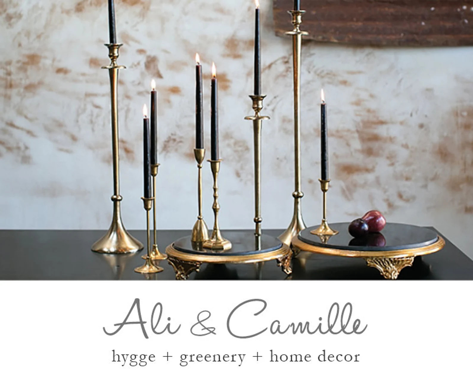 Brass Candlestick Holders Table Top Decor Sold Individually | Etsy | Etsy (US)