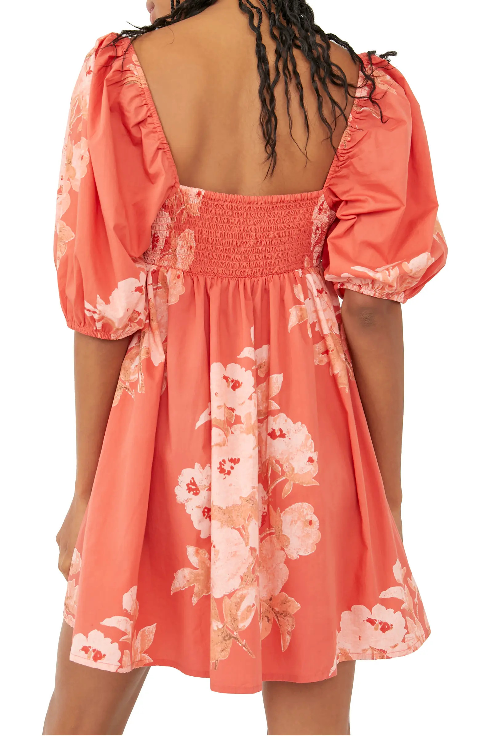 Free People Peony Puff Sleeve Babydoll Dress | Nordstrom | Nordstrom