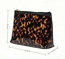ORBENTO Retro Tortoise Printed Makeup Cosmetic Bag Mini Pouch | Amazon (US)