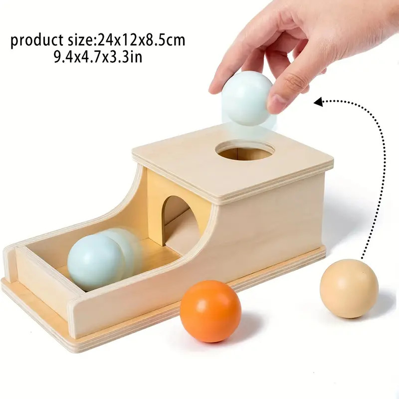 Montessori Wooden Round Ball Drawer Target Box Educational - Temu | Temu Affiliate Program