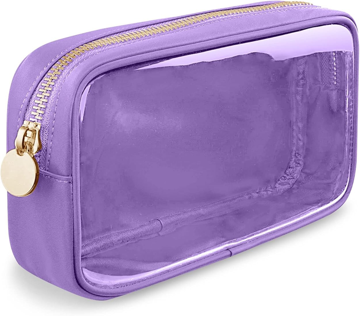 Small Clear Travel Makeup Organizer Bag for Purse, Cute Makeup Bag Preppy Cosmetic Zipper Pouch P... | Amazon (US)