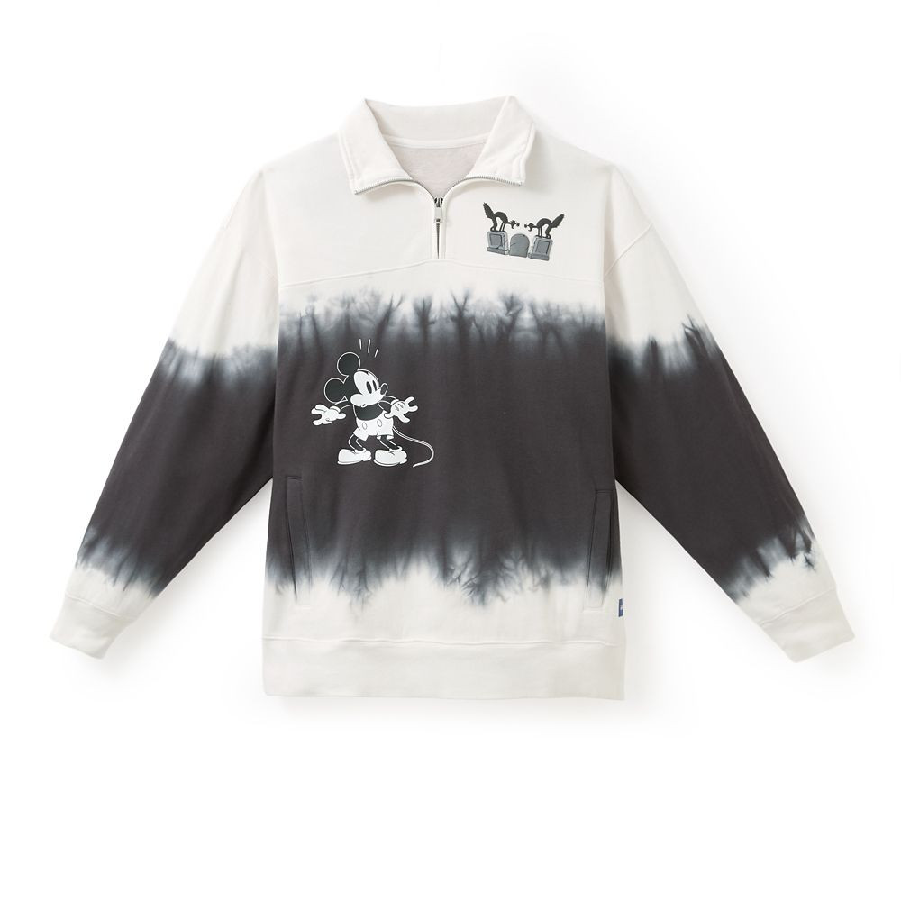 Mickey Mouse and The Skeleton Dance 1/4 Zip Pullover Spirit Jersey\u00ae for Adults \u2013 Exclus... | Disney Store