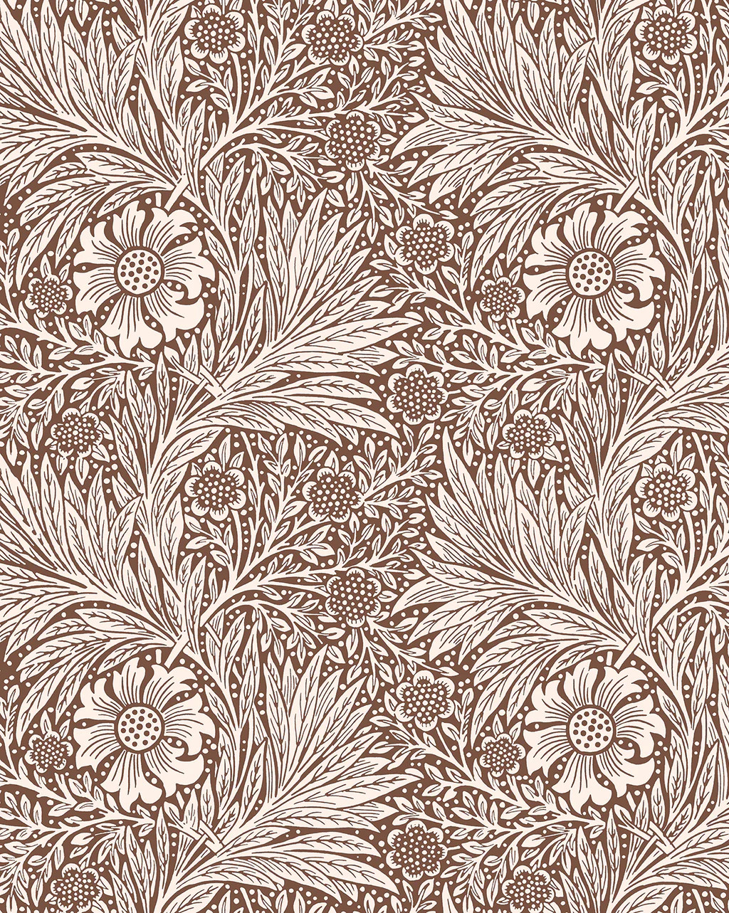 Morris & Co. x McGee & Co. Marigold Umber Wallpaper | McGee & Co.