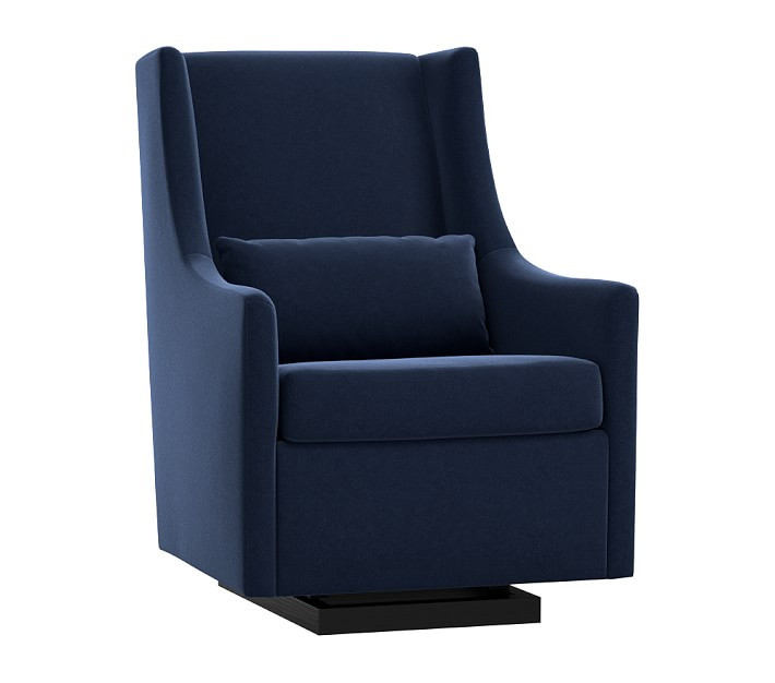 west elm x pbk Graham Glider & Stationary Ottoman | Pottery Barn Kids