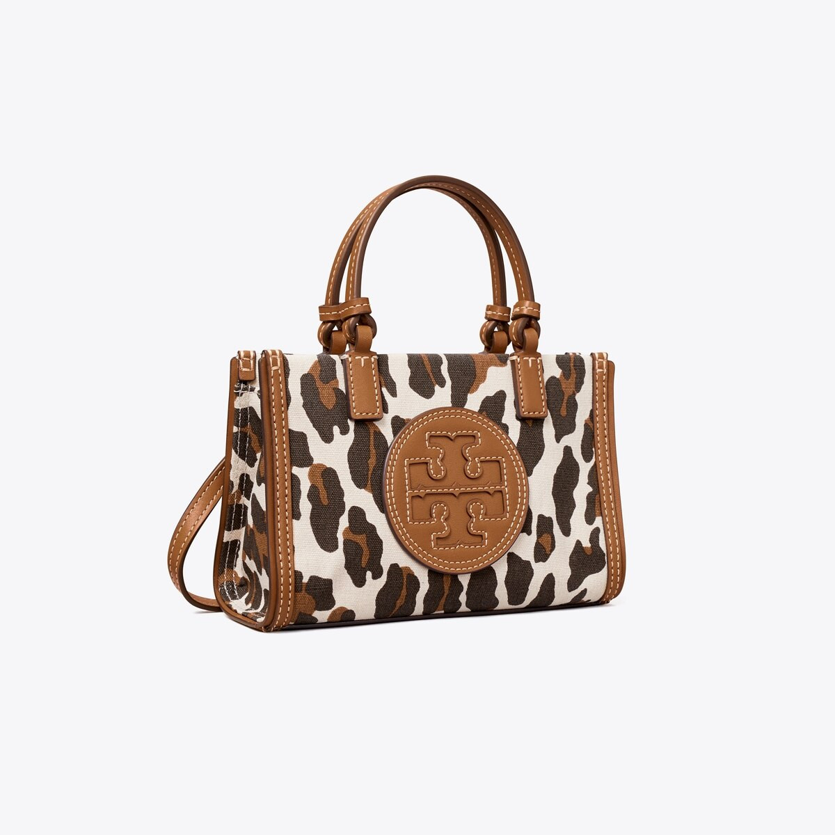 Ella Leopard Canvas Mini Tote Bag | Tory Burch (US)