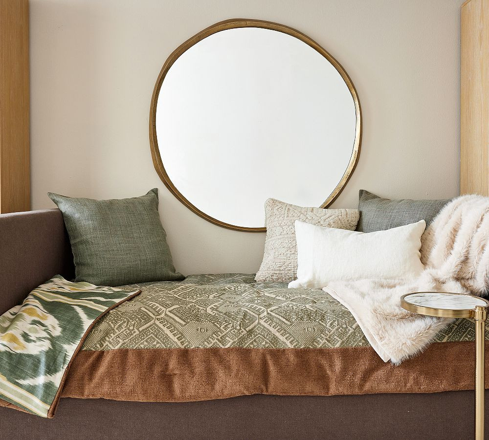 Sedona Oversized Round Mirror | Pottery Barn (US)
