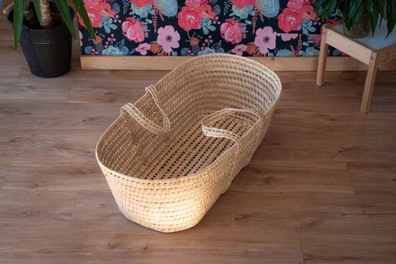 Palm leaf bassinet for baby to customize | Etsy (US)