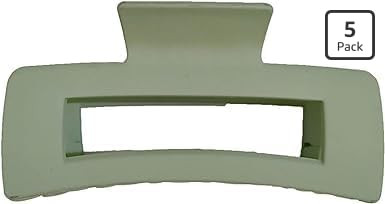 Green Solid Hair Claws Large Clips Strong Hold Big Claw Barrettes Hair Accessories for Women Girl... | Amazon (US)