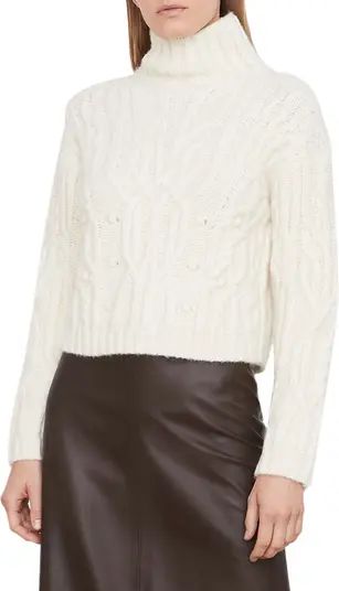 Vince Interlaced Alpaca Blend Turtleneck Sweater | Nordstrom | Nordstrom