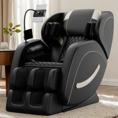 Luxury Zero Gravity Massage Chair Recliner With Full Body Air Pressure, Bluetooth Audio & Heating | Wayfair North America