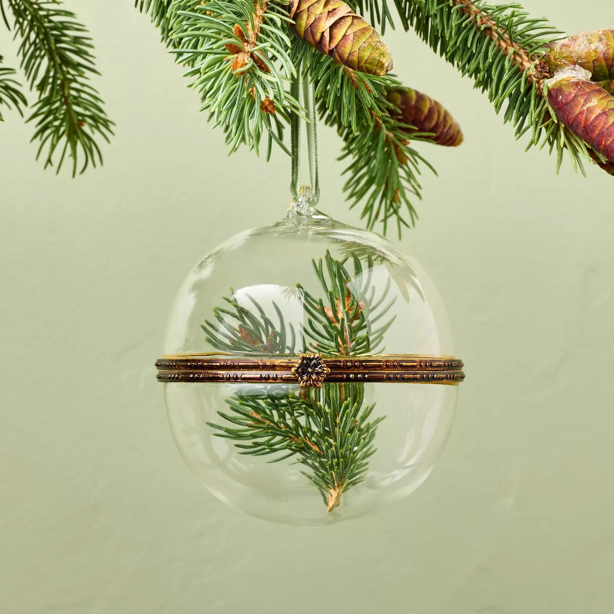 Hinged Glass Christmas Tree Ornament - Hearth & Hand™ with Magnolia | Target