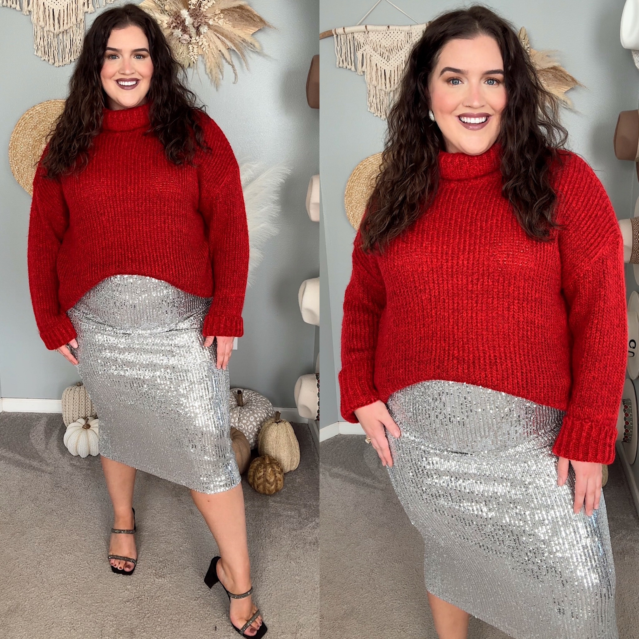 Pink Lily Holiday Collection 🎄Fuzzy turtleneck sweater great for Christmas photos and holiday parties! Size XXL. Code “BEHRENDS” gets you 30% off this weekend only for their early Black Friday sale @pinklily #pinklilypartner

#LTKPlusSize #LTKHoliday #LTKSaleAlert