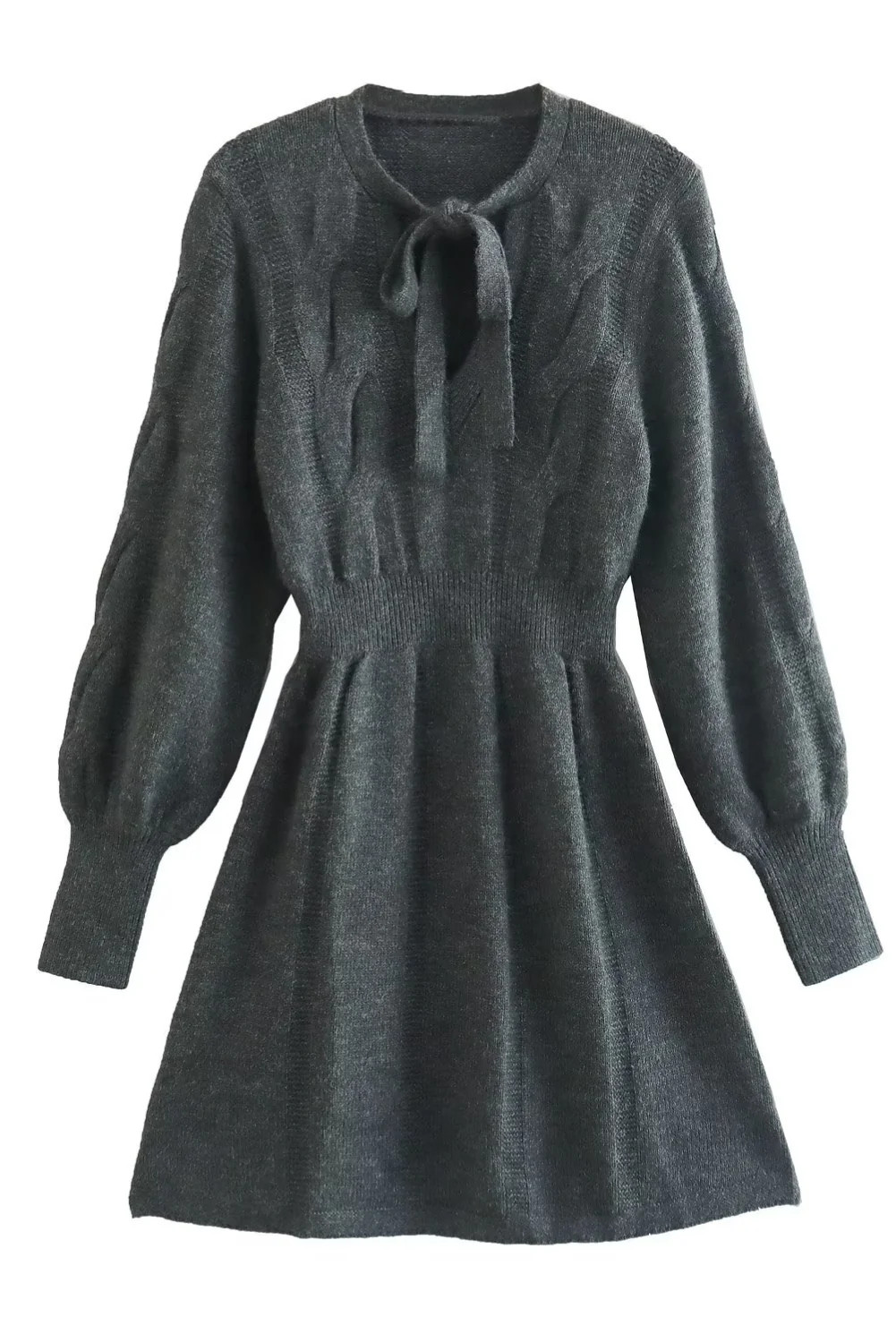 'Han' Tied Neck Sweater Dress | Goodnight Macaroon