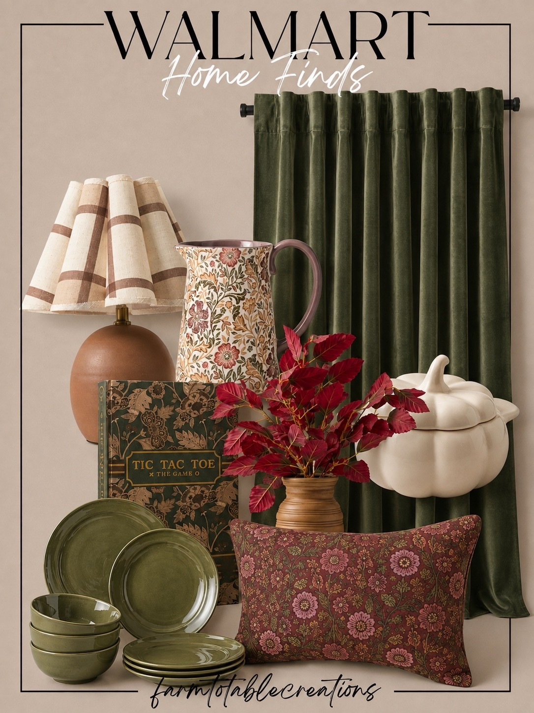 Walmart Home Finds That Bring Rich Fall Color Into Your Home 🍂✨

If you’re loving this year’s moody fall palette, these Walmart finds are a must-see. Deep olive greens, warm burgundy florals, cozy textiles, and timeless decorative accents make it easy to create a home that feels inviting all season long—without spending a fortune.

Follow @farmtotablecreations on Instagram for more cozy home finds and trending seasonal decor.

#LTKHome #WalmartFinds #WalmartHome #FallDecor #CozyHome #AutumnDecor #NeutralHome #SeasonalStyling #AffordableHomeDecor #HomeInspiration #ModernFarmhouse #FarmToTableCreations

#LTKHome #LTKSeasonal #LTKSaleAlert