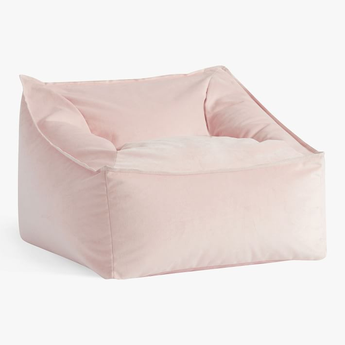 Everyday Velvet Rose Modern Lounger | Pottery Barn Teen