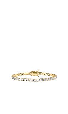 Alexa Leigh Crystal Tennis Bracelet in Gold from Revolve.com | Revolve Clothing (Global)
