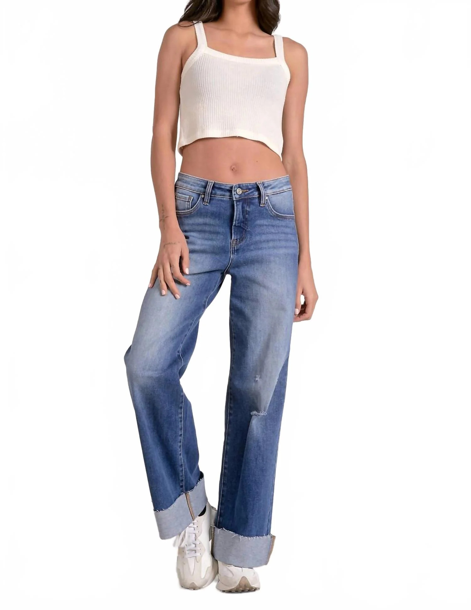 Cuffed Jeans In Blue | Shop Simon
