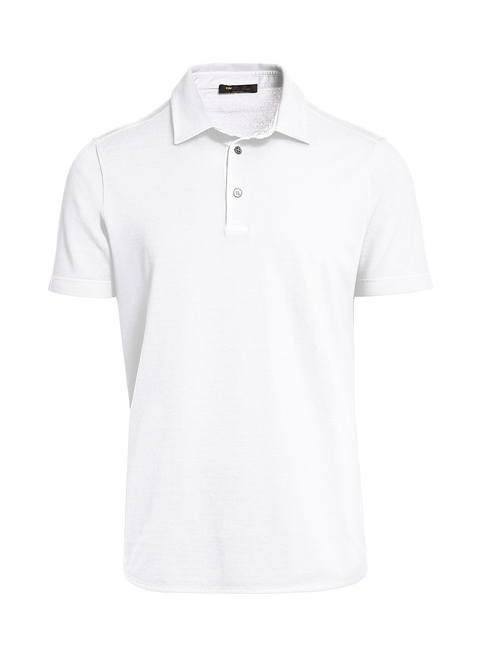 Loro Piana Men's Pique Polo Shirt - White - Size XS | Saks Fifth Avenue