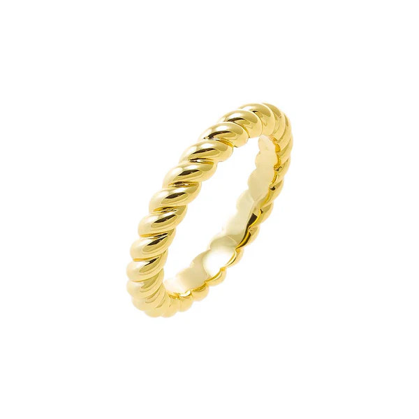 Solid Twisted Rope Band Ring | Adina Eden