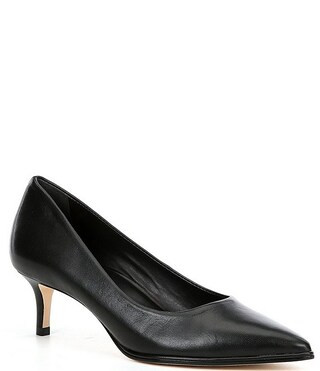 Ellen Leather Pointed Toe Pumps | Dillard's