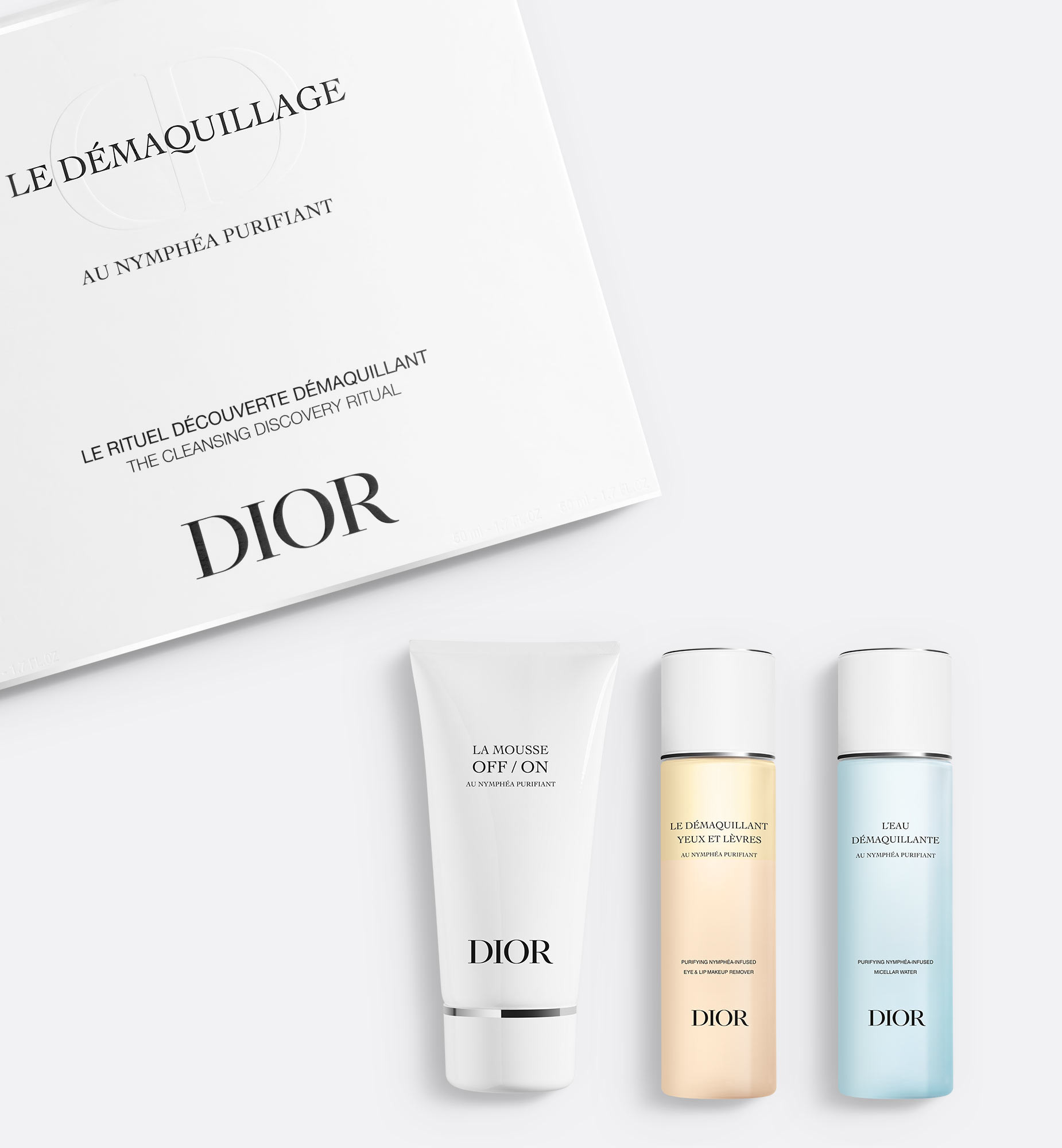 3-Piece Cleansing Skincare Set with Purifying Water Lily | Dior Beauty (US)