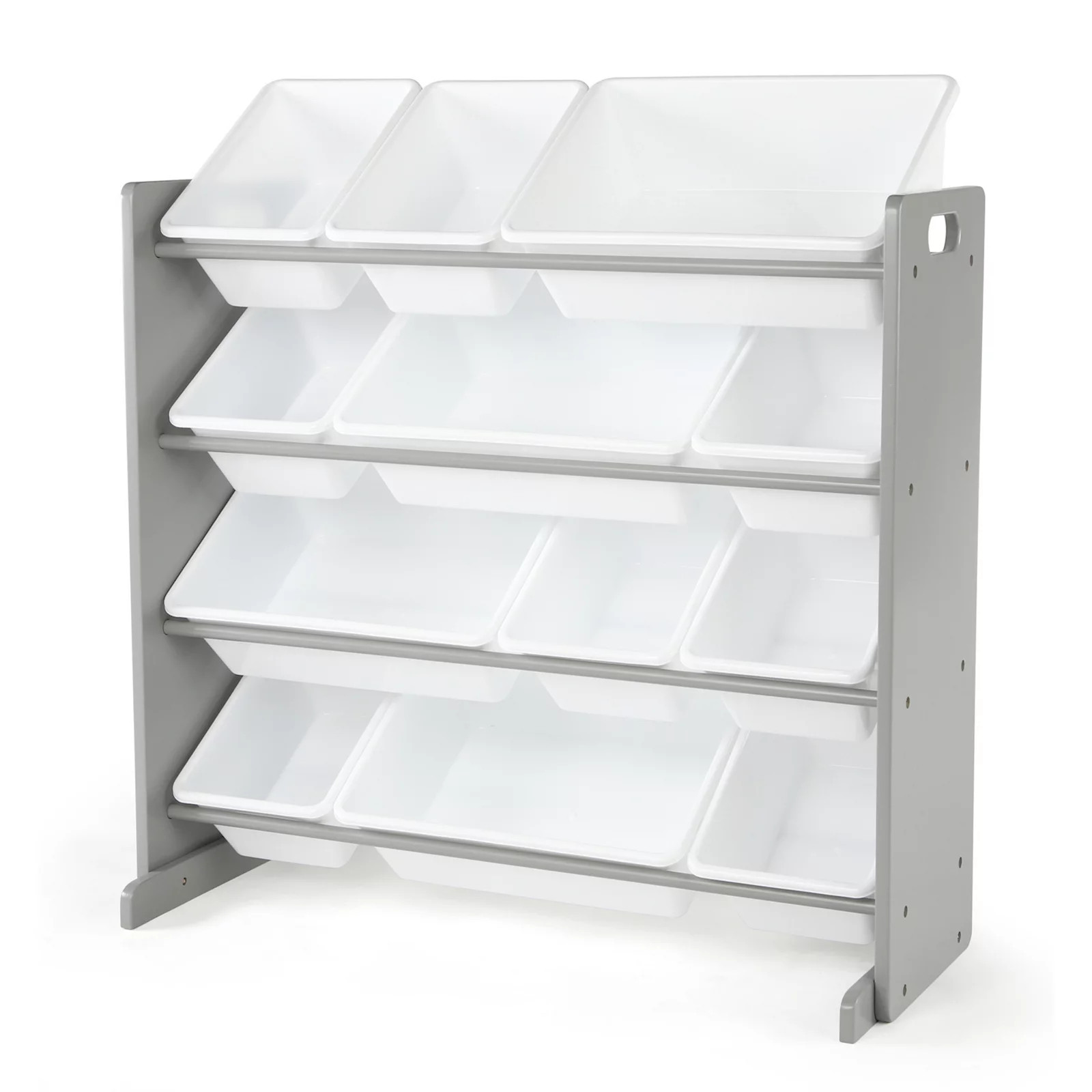 Humble Crew Toy Organizer with 12 Plastic Bins, Grey | Kohl's