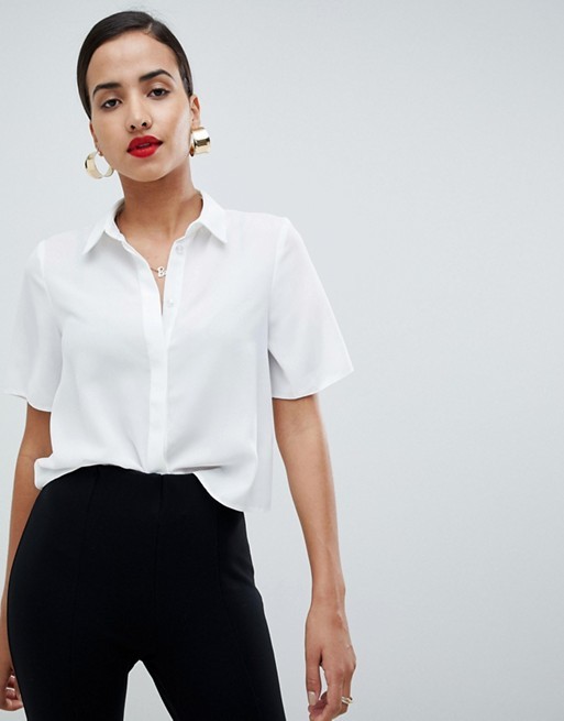ASOS DESIGN soft shirt with short sleeves | ASOS US