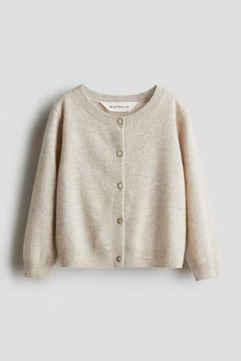 Hooded Wool-Knit Cardigan - Navy blue - Kids | H&M US | H&M (US + CA)