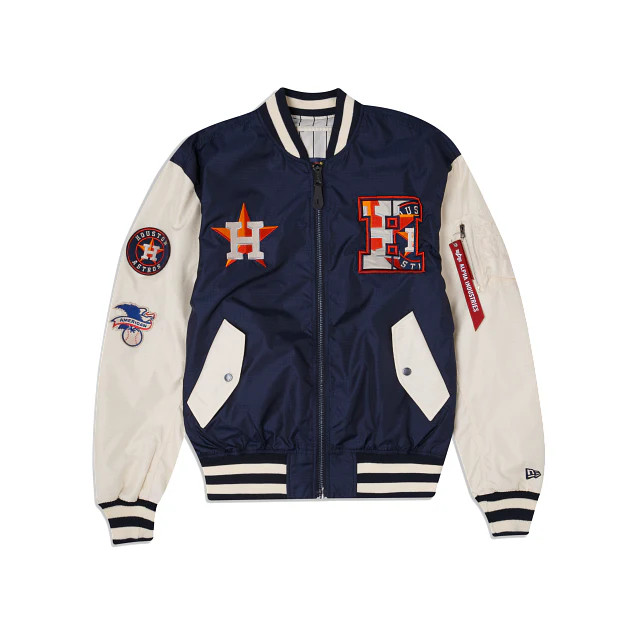 Alpha Industries X Houston Astros Alt MA-1 Bomber Jacket | New Era