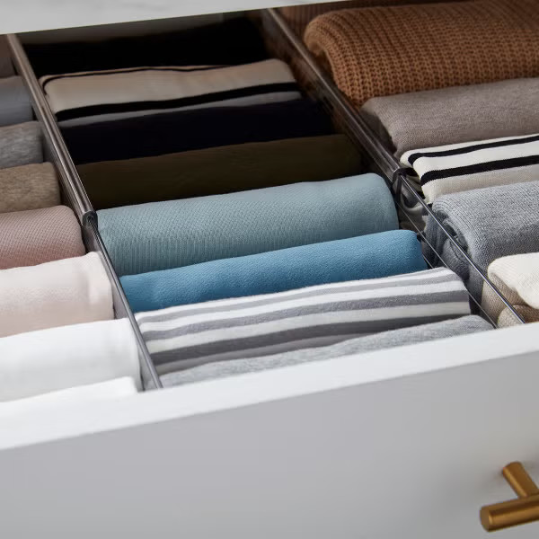 iDesign Clear Expandable Deep Drawer Dividers Pkg/2By iDesign3.38 Reviews$29.99/eaOr 4 payments o... | The Container Store