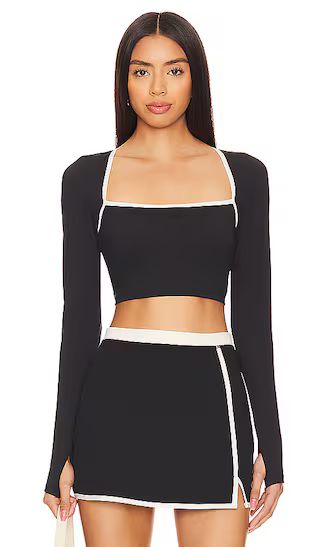 Campbell Top in Black & Cream | Revolve Clothing (Global)