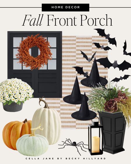 Get into the autumn spirit with these fun pieces for your front porch! #cellajaneblog #falldecor #frontporch

#LTKSeasonal #LTKHalloween