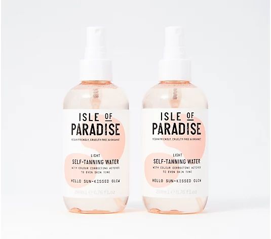 Isle of Paradise Self Tanning Water Duo | QVC