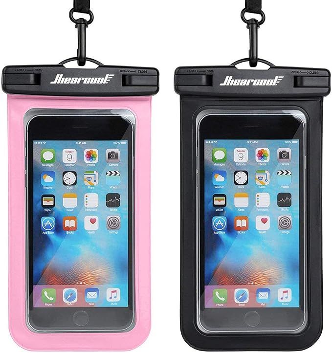 Universal Waterproof Case,Hiearcool Waterproof Phone Pouch Compatible for iPhone 13 12 11 Pro Max... | Amazon (US)