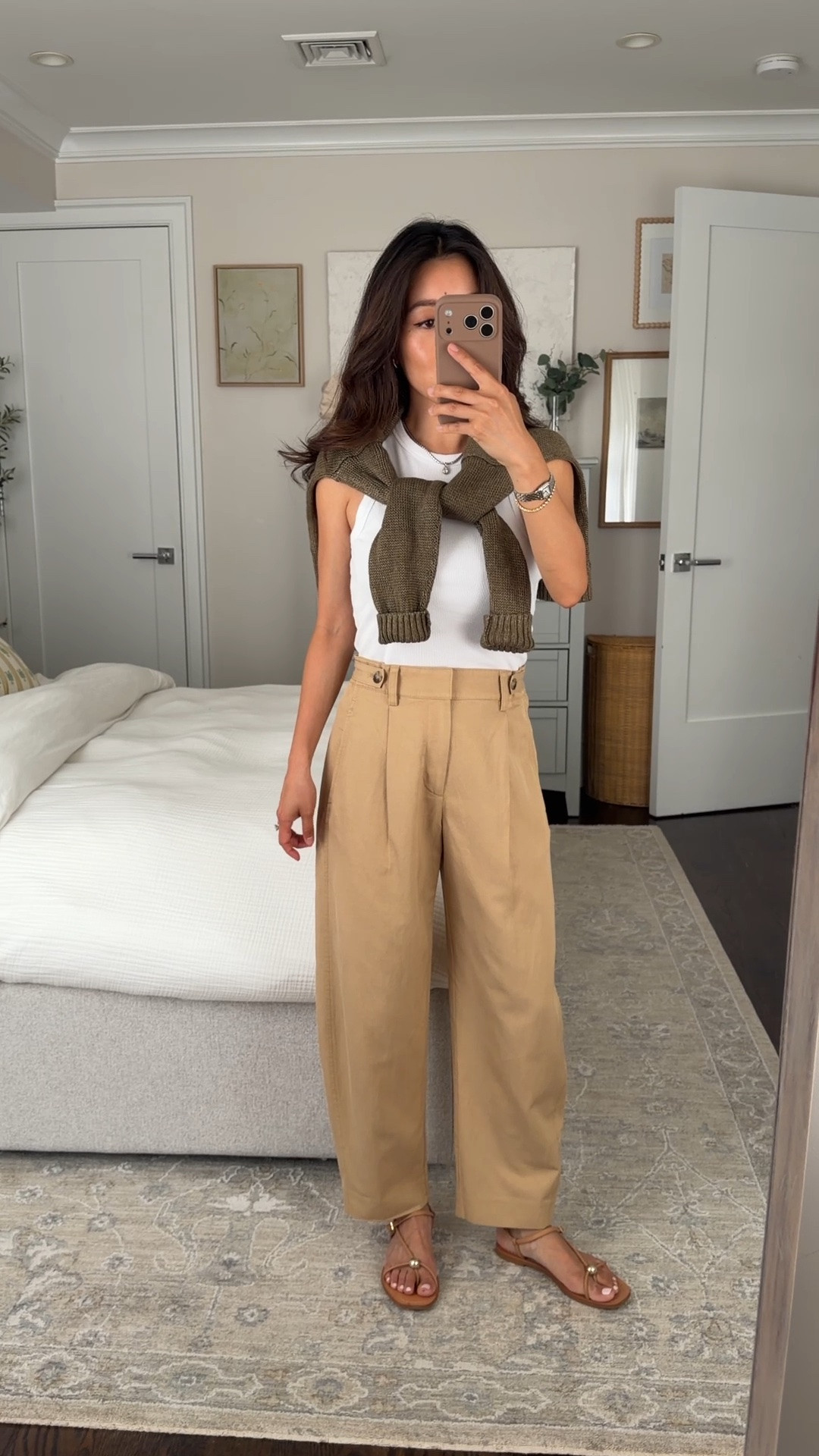 On sale! Size info below
• Barrel-Leg Pant in Drapey Twill 00 short, petite friendly length with adjustable waist 
• Essential rib tank XXS 
• Linen Drop-Shoulder Sweater XXS 

Easy summer outfit, mom style, petite friendly pants

#LTKPetite #LTKSeasonal #LTKootd