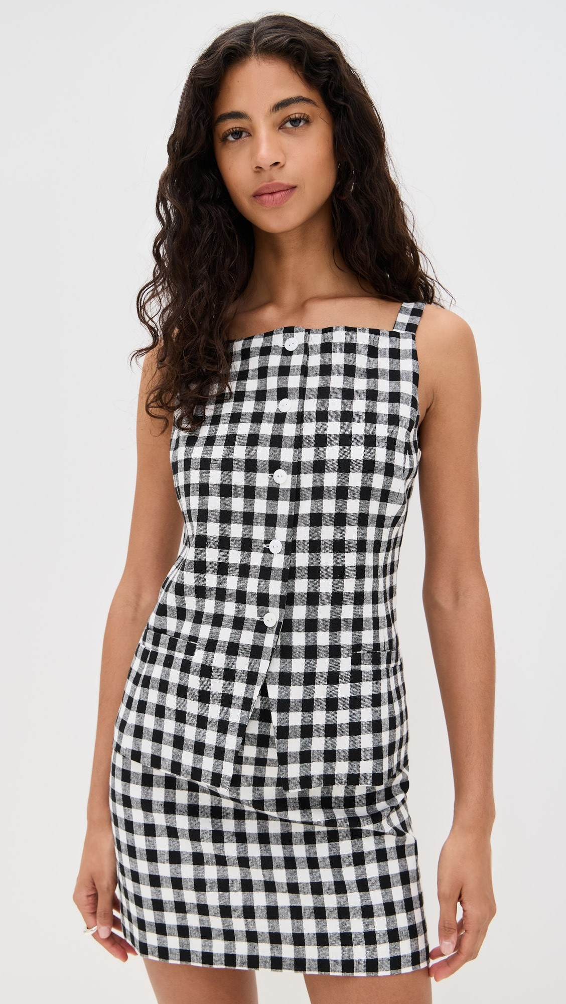 WAYF Gracie Gingham Vest | Shopbop | Shopbop