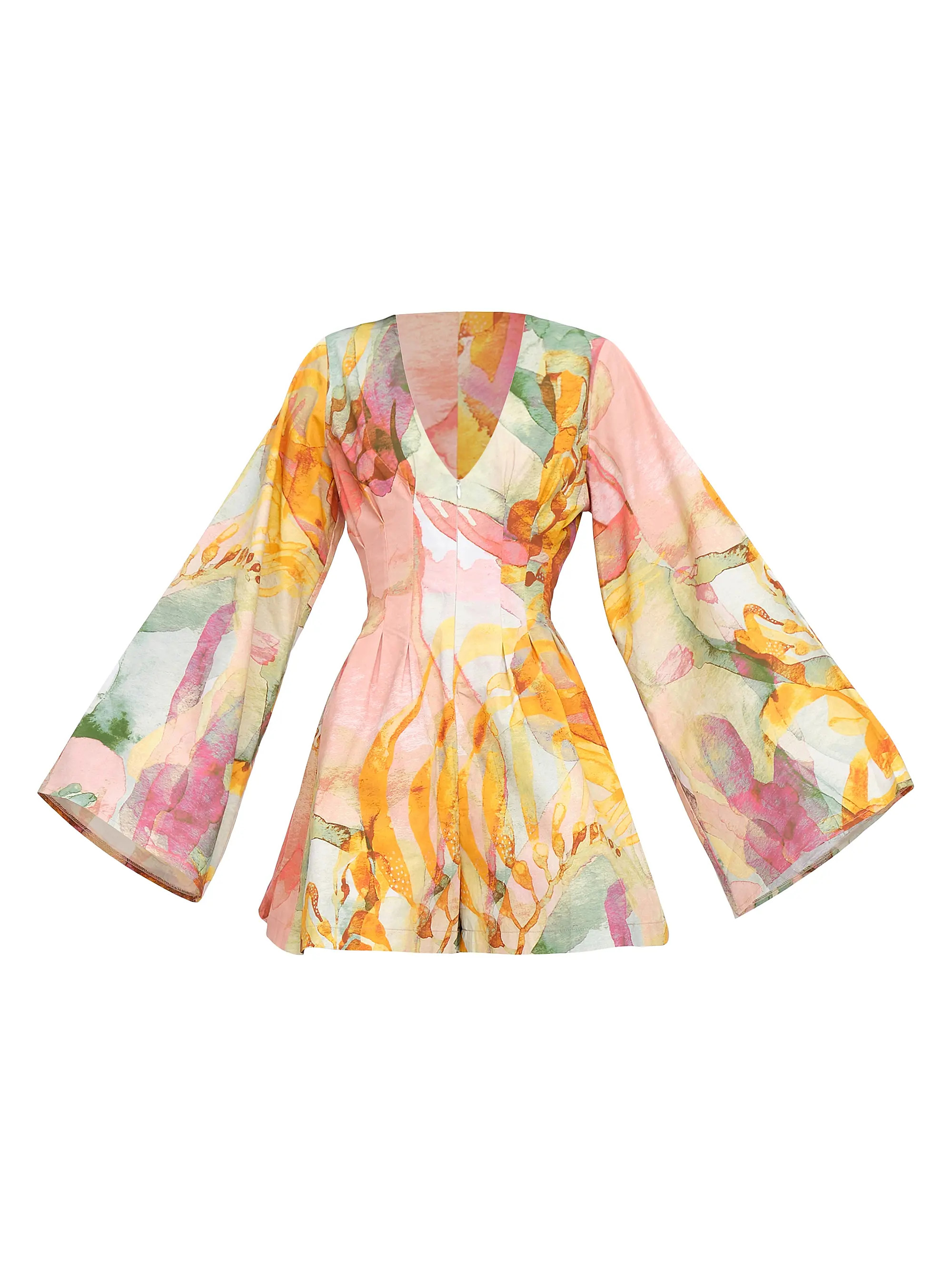 Pana Abstract Cotton Playsuit | Saks Fifth Avenue