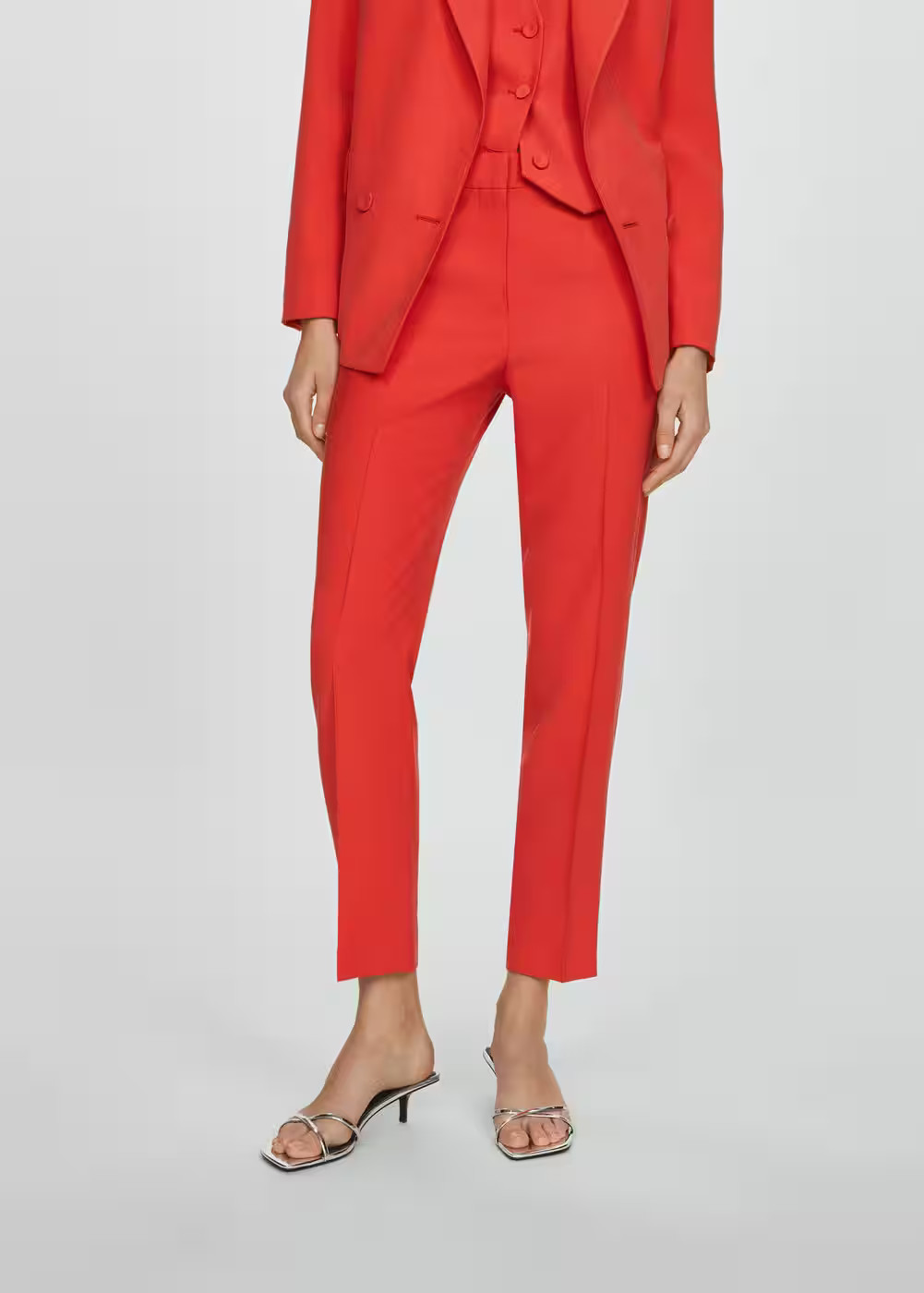 Straight suit trousers -  Women | Mango United Kingdom | MANGO (UK)