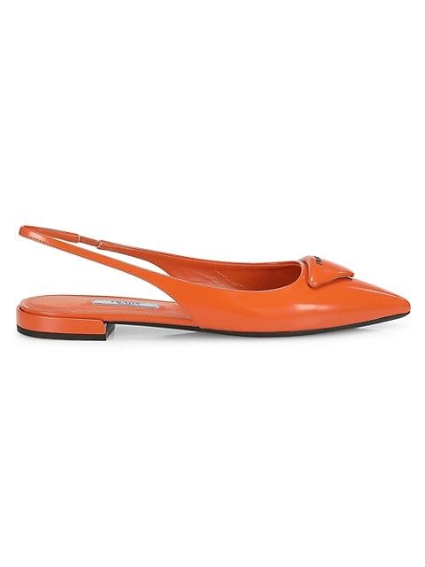 Logo Slingback Ballerina Flats | Saks Fifth Avenue