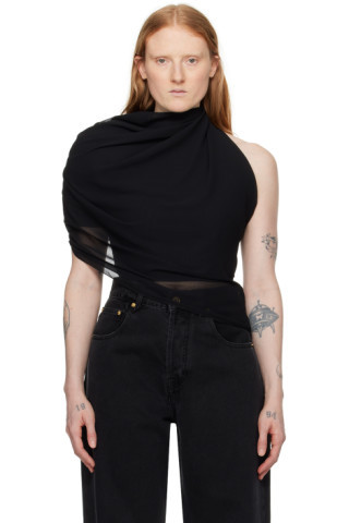 JACQUEMUS - Black Les Sculptures 'Le haut Pablo' Blouse | SSENSE