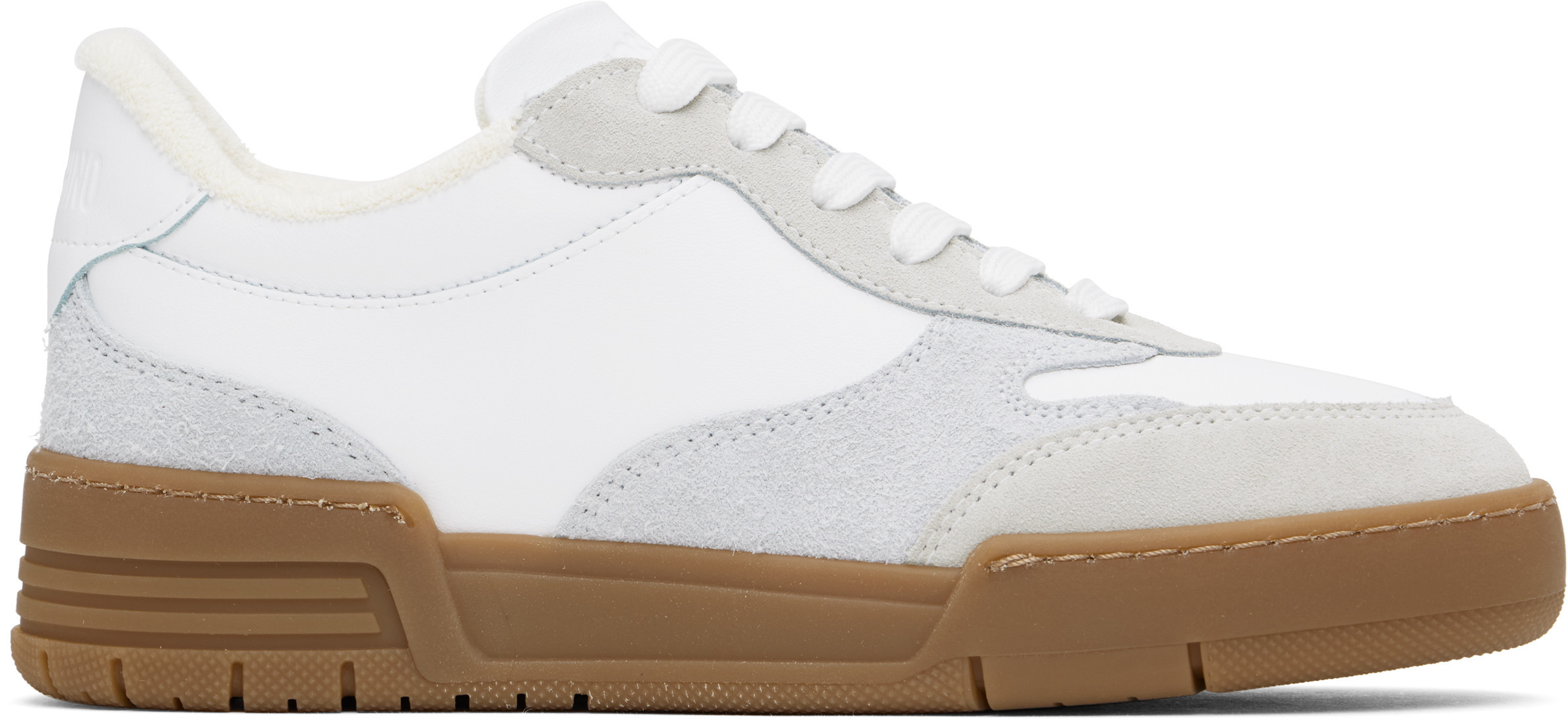 Moschino White & Gray Streetball Sneakers | SSENSE