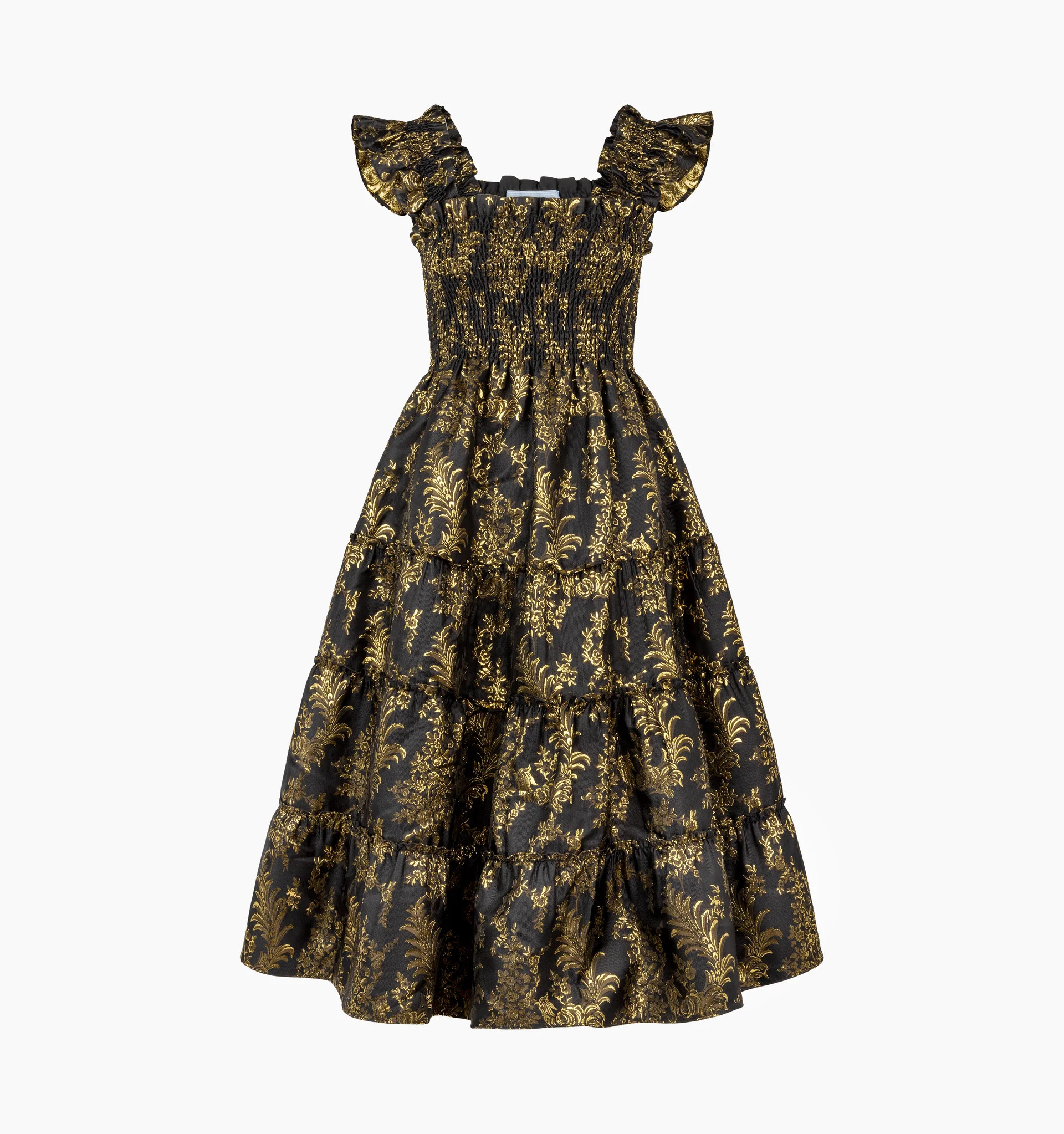The Ellie Nap Dress - Moody Bird Brocade | Hill House Home US