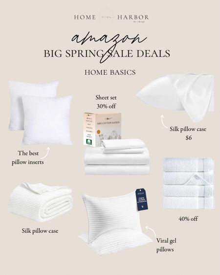 Home basics included in the Amazon big spring sale! Towels, bedding, pillows and more!

#LTKhome #LTKstyletip #LTKsalealert