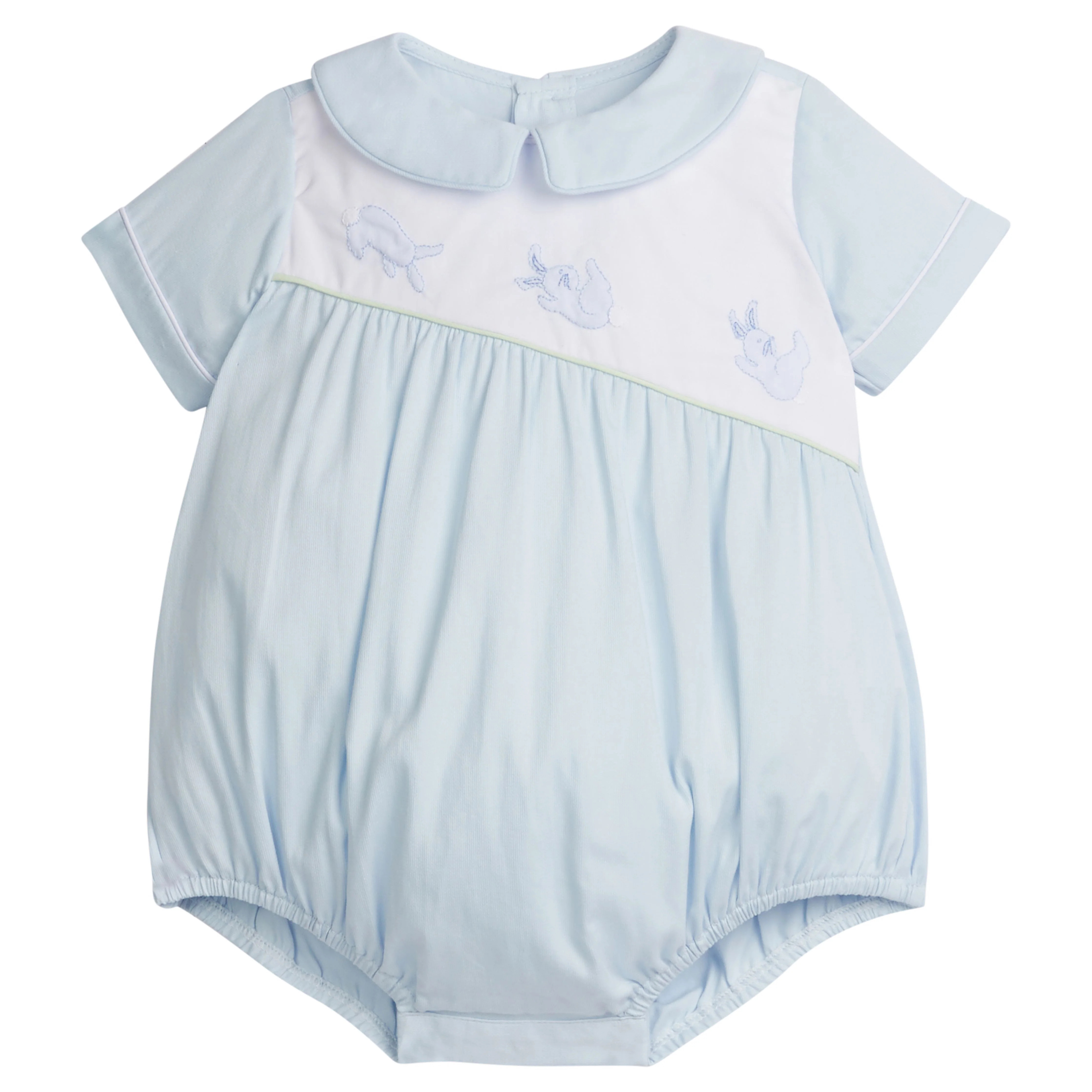 Little English Embroidered Rudy Bubble - Bunnies | JoJo Mommy