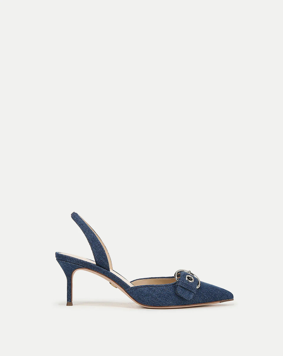 Roxy Denim Slingback Pump | Veronica Beard