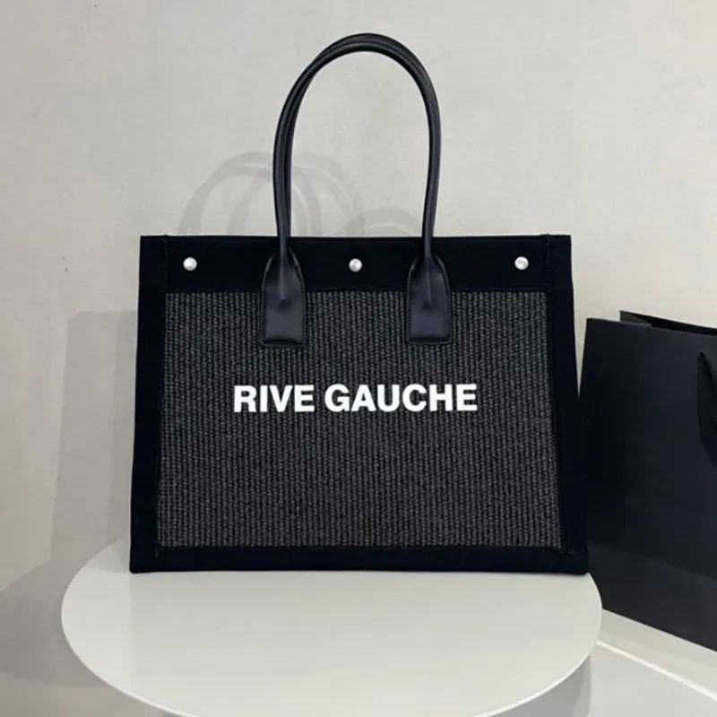 Tote Bag Luxury Handbag Shopping Bag Designer Bag High quality Shopping Bag RIVE GAUCHE Fashion O... | DHGate