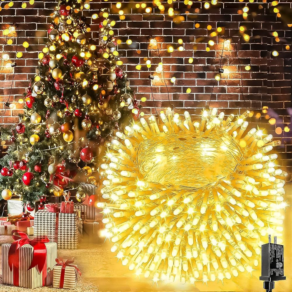 Extra-Long 66FT Christmas Lights Outdoor/Indoor, 200 LED Super Bright String Lights for Bedroom, ... | Amazon (US)