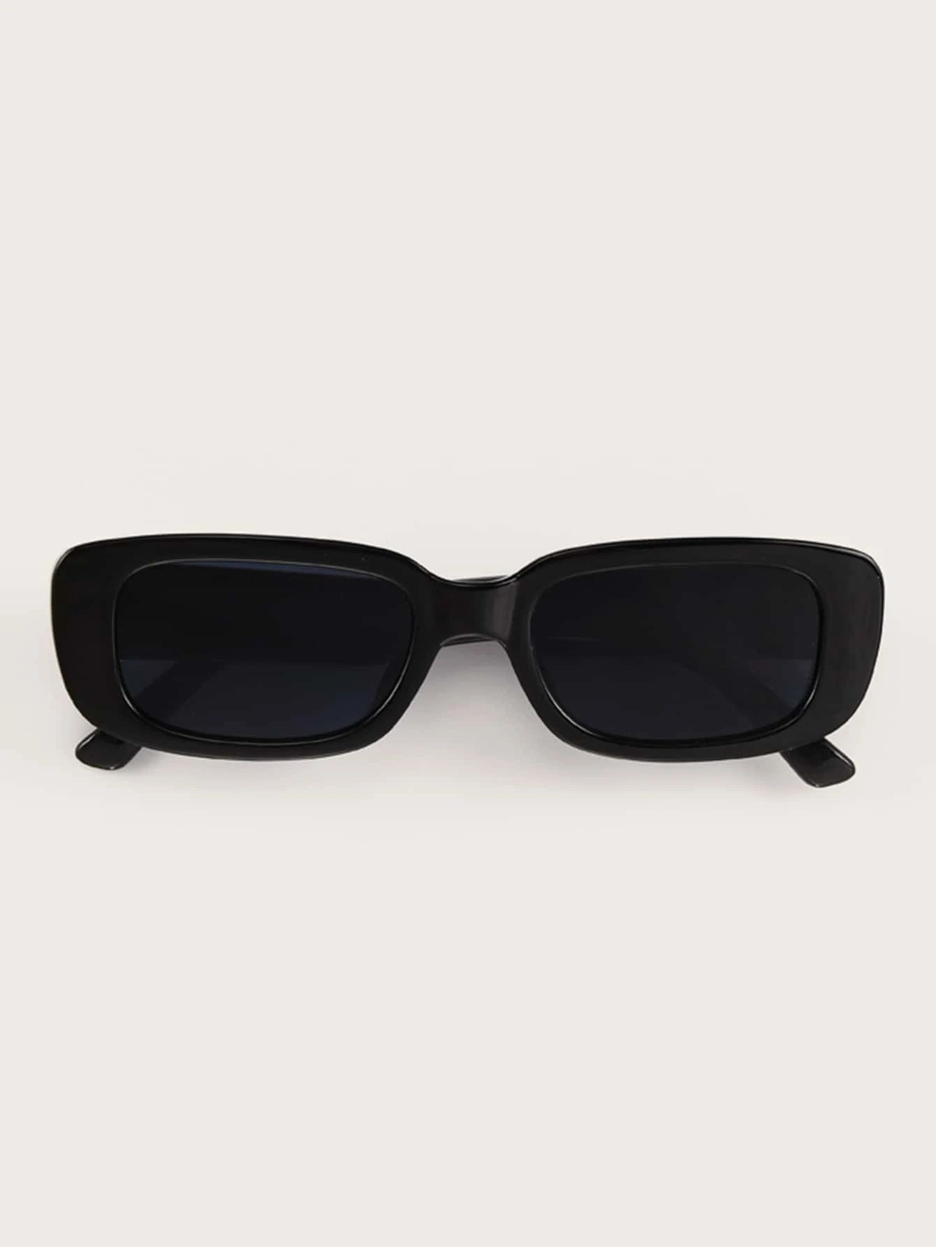 1 pezzo di occhiali da sole quadrati alla moda da donna per le vacanze con scatola per occhiali | SHEIN