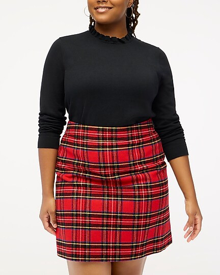Tartan A-line skirt | J.Crew Factory