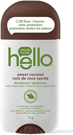 Hello sweet coconut deodorant with shea butter, 73 g | Amazon (CA)